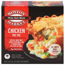 BOSTON MARKET CHICKEN POT PIE 15 OZ # ROCK VALUE PRODUCT. ORDER BY  WEDNESDAY EVENING AUG 19 FOR AUG 27 DELIVERY#