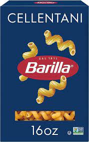 BARILLA CLASSIC CELLENTANI PASTA 16 OZ  #ROCK VALUE-ORDER BY  TUESDAY EVENING NOV 04 ARRIVING NOV 12 FOR PICKUP#