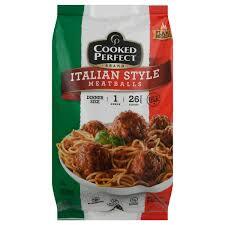 COOKED PERFECT FROZEN ITALIAN MEATBALLS 26 OZ 26 CT # ROCK VALUE PRODUCT. ORDER BY  WEDNESDAY EVENING AUG 19 FOR AUG 27 DELIVERY#
