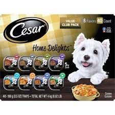 CESAR HOME DELIGHTS WET DOG FOOD 8 FLAVOR VARIETY PACK IN SAUCES 3.5 OZ 40CT #ROCK VALUE-ORDER BY  TUESDAY EVENING NOV 04 ARRIVING NOV 12 FOR DELIVERY#