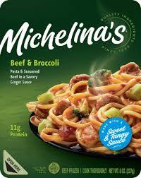 MICHELINA'S BEEF AND BROCCOLI MEAL 8 OZ # ROCK VALUE PRODUCT. ORDER BY  WEDNESDAY EVENING AUG 19 FOR AUG 27 DELIVERY#