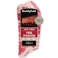 SMITHFIELD FRESH PORK SPARERIBS 6LB AVG ($2.80LB) # ROCK VALUE PRODUCT. ORDER BY  WEDNESDAY EVENING AUG 19 FOR AUG 27 DELIVERY#