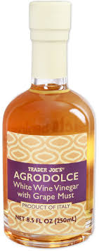 AGRODOLCE WHITE WINE VINEGAR 8.5 FL OZ #ROCK VALUE-ORDER BY  TUESDAY EVENING JULY 15 ARRIVING JULY 23 FOR DELIVERY#