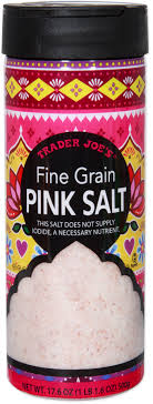 FINE GRAIN PINK SALT 17.6 OZ #ROCK VALUE-ORDER BY  TUESDAY EVENING JULY 15 ARRIVING JULY 23 FOR DELIVERY#