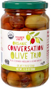 TRADER JOES ORGANIC CONVERSATION OLIVE TRIO 12.35 OZ #ROCK VALUE-ORDER BY TUESDAY EVENING OCT 28 ARRIVING NOV 05 FOR DELIVERY#