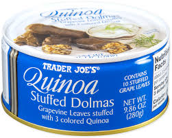 TRADER JOES QUINOA STUFFED DOLMAS 9.86 OZ #ROCK VALUE-ORDER BY TUESDAY EVENING OCT 28 ARRIVING NOV 05 FOR DELIVERY#