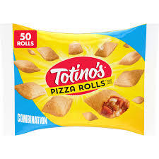 TOTINO'S PIZZA ROLLS COMBINATION  FLAVORED SNACKS 50 ROLLS 24.8 OZ # ROCK VALUE PRODUCT. ORDER BY  WEDNESDAY EVENING AUG 19 FOR AUG 27 DELIVERY#