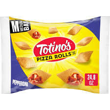 TOTINO'S PIZZA ROLLS PEPPERONI FLAVORED SNACKS 50 ROLLS 24.8 OZ # ROCK VALUE PRODUCT. ORDER BY  WEDNESDAY EVENING AUG 19 FOR AUG 27 DELIVERY#