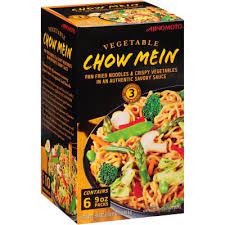 AJINOMOTO VEGETABLE CHOW MEIN 9 OZ 6 PK #ROCK VALUE PRODUCT. ORDER BY  WEDNESDAY EVENING AUG 19 FOR AUG 27 DELIVERY #