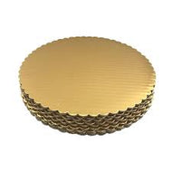 10IN GOLD CORRUGATED CAKE CIRCLES