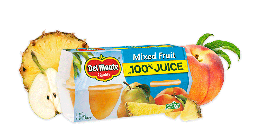 DEL MONTE MIXED FRUIT CUP 4 OZ 4 CT 100% JUICE – RockMart 340
