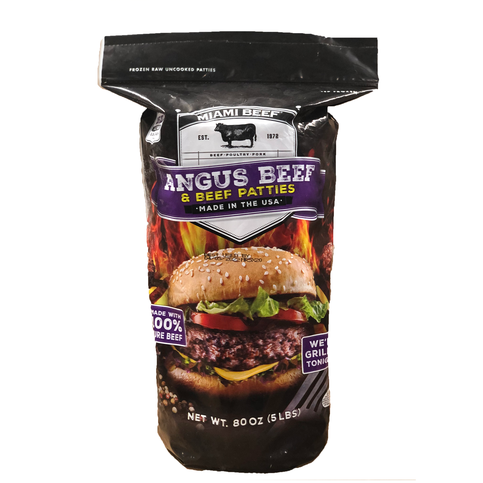 Miami Beef Angus Beef Patties 5 Lb (15 Ct) – Rockmart 340