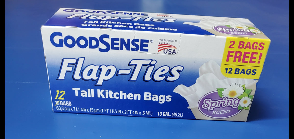 GOODSENSE 13 GALLON TALL KITCHEN TRASH BAGS 12 CT RockMart 340