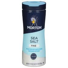 Morton Salt Iodized Sea Salt Fine 17.6 oz