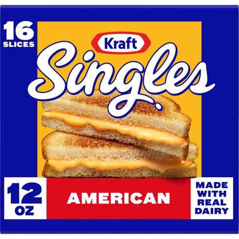 KRAFT SINGLES AMERICAN CHEESE SLICES 16 CT