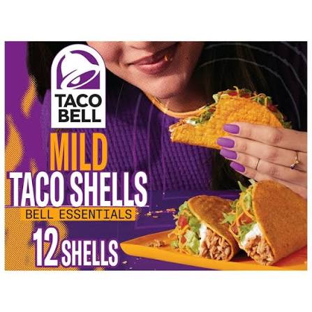 TACO BELL TACO SHELLS CRUNCHY 4.8 OZ 12 CT