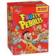 POST FRUITY PEBBLES 38 OZ 2 BAGS