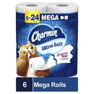CHARMIN ULTRA STRONG MEGA ROLLS ULTRA SOFT 6=24