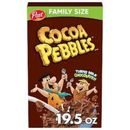 POST COCOA PEBBLES 19.5 OZ FAMILY SIZE