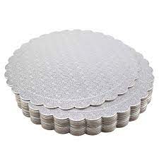 12IN SILVER CORRUGATED CAKE CIRCLES