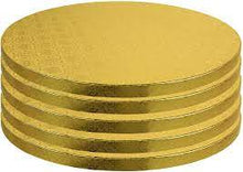 8in GOLD ROUND CAKE DRUMS 1/2 THICK