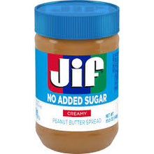 Jif Creamy Peanut Butter 16 oz No Added Sugar