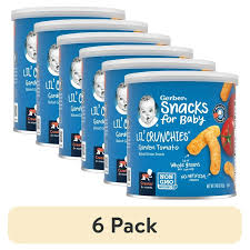 GERBER GRADUATES LIL CRUNCHIES GARDEN TOMATO 1.48 OZ 6 COUNT #ROCK VALUE PRODUCT ORDER BY TUESDAY AUGUST 05  ARRIVING AUGUST 13 FOR DELIVERY#