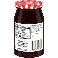 SMUCKER'S RED RASPBERRY PRESERVES 18 OZ