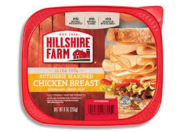 HILLSHIRE FARM ULTRA THIN ROTISSERIE SEASONED CHICKEN BREAST 9 OZ