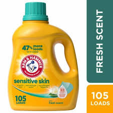 ARM & HAMMER SENSITIVE SKIN LAUNDRY DETERGENT 105 OZ 105 LOADS