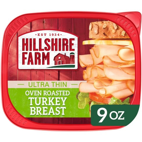 HILLSHIRE FARM ULTRA THIN OVEN ROASTED TURKEY BREAST 9 OZ LOWER SODIUM