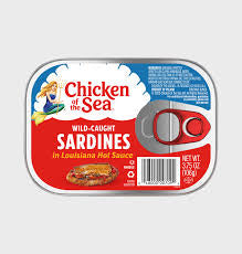 CHICKEN OF THE SEA WILD CAUGHT SARDINES IN LOUISIANA HOT SAUCE 3.75 OZ