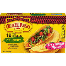 OLD EL PASO TACO SHELLS CRUNCHY 6.89 OZ
