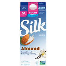 SILK UNSWEETENED VANILLA ALMOND MILK 64 OZ