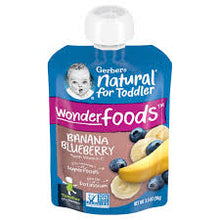 GERBER NATURAL FOR TODDLER - BANANA BLUEBERRY WITH VITAMIN C 3.5  OZ