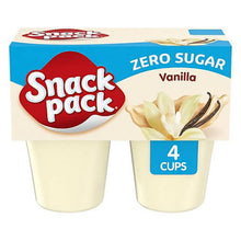 SNACK PACK VANILLA PUDDING 4 CT 3.25 OZ ZERO SUGAR