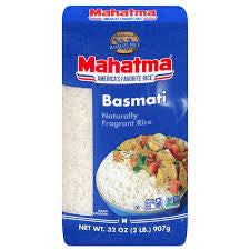 MAHATMA BASMATI  NATURALLY FRAGRANT RICE 32 OZ (2 LB)