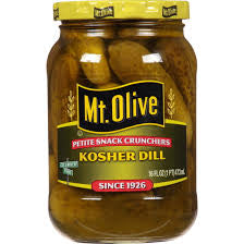 MT. OLIVE PETITE SNACK CRUNCHERS KOSHER DILL 16 OZ