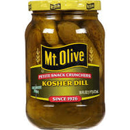 MT. OLIVE PETITE SNACK CRUNCHERS KOSHER DILL 16 OZ