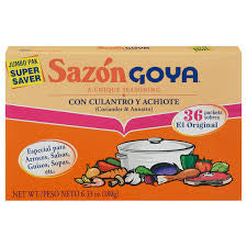 GOYA SAZON CON CORIANDER & ANNATTO 36 CT