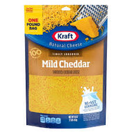 KRAFT SHREDDED MILD CHEDDAR CHEESE 16 OZ