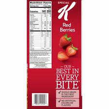 KELLOGG'S SPECIAL K RED BERRIES 15.6 OZ