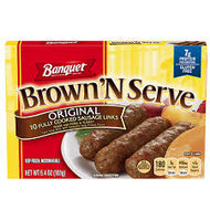 BANQUET BROWN ‘N SERVE 10 ORIGINAL FULLY COOKED  SAUSAGE LINKS 6.4 OZ