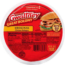 GWALTNEY GREAT BOLONY ORIGINAL CHICKEN BOLOGNA 16 OZ 1 LB