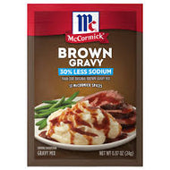 MCCORMICK BROWN GRAVY 30% LESS SODIUM 0.87 OZ