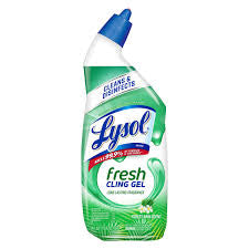 LYSOL POWER TOILET BOWL CLEANER GEL STAIN REMOVER 24 OZ FOREST RAIN SCENT