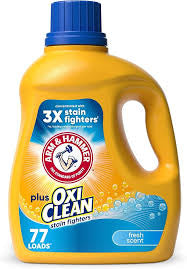 ARM & HAMMER PLUS OXI CLEAN 3X STAIN FIGHTERS LAUNDRY DETERGENT 100.5 OZ 77 LOADS