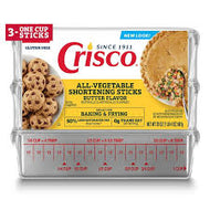 CRISCO SHORTENING STICKS BUTTER FLAVOR  20 OZ (3 ONE CUP STICKS)