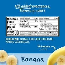 GERBER NATURAL FOR BABY - BANANA PURÉE 8 OZ 2 PACKS