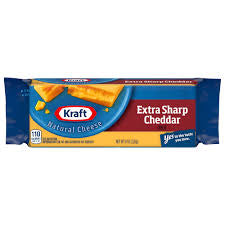 KRAFT EXTRA SHARP CHEDDAR CHEESE BLOCK 8oz